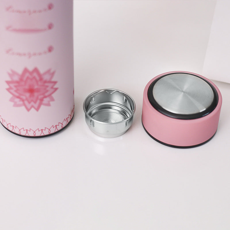 GUIRLA Nature Inspired Stainless Steel Vacuum Water Tea Flask