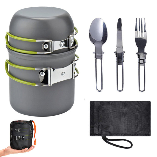 GUIRLA Outdoor Camping Tableware Kit