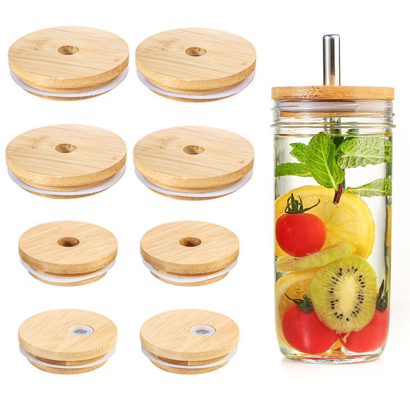 GUIRLA Glass Bottle Mason Drinking Cup with Stainless Steel Straw - GUIRLA