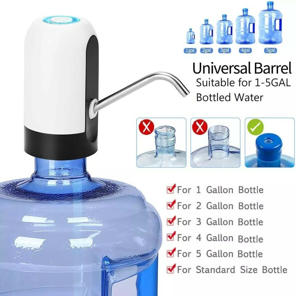 GUIRLA Water Bottle Electric Automatic Universal Dispenser 5 Gallon USB USB Water Dispenser Automatic Drinking Water Bottle - GUIRLA