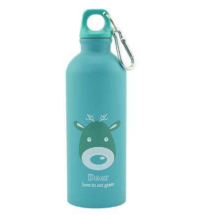 GUIRLA 500ml Cartoon Animals Water Bottle Portable Sports Bottle
