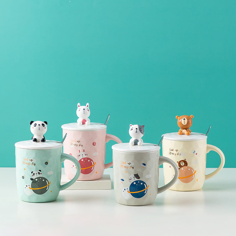 GUIRLA Animal Cartoon Creative Stereoscopic Mugs