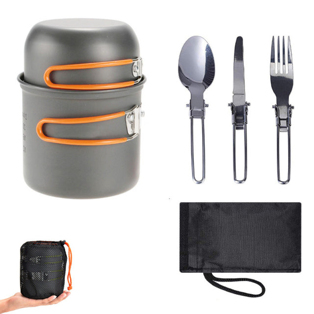 GUIRLA Outdoor Camping Tableware Kit