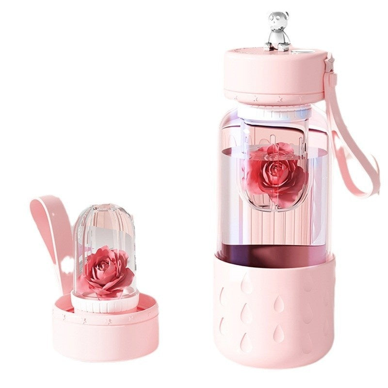 GUIRLA Tea Water Separation Magnetic Glass Water Cup Sealed Without Leakage Glass Tea Water Cup Infuser Tumbler Drinkware Water Bottle With Tea Filter - GUIRLA
