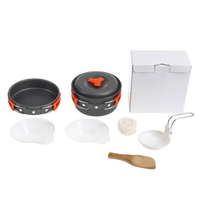 GUIRLA Outdoor Camping Tableware Kit