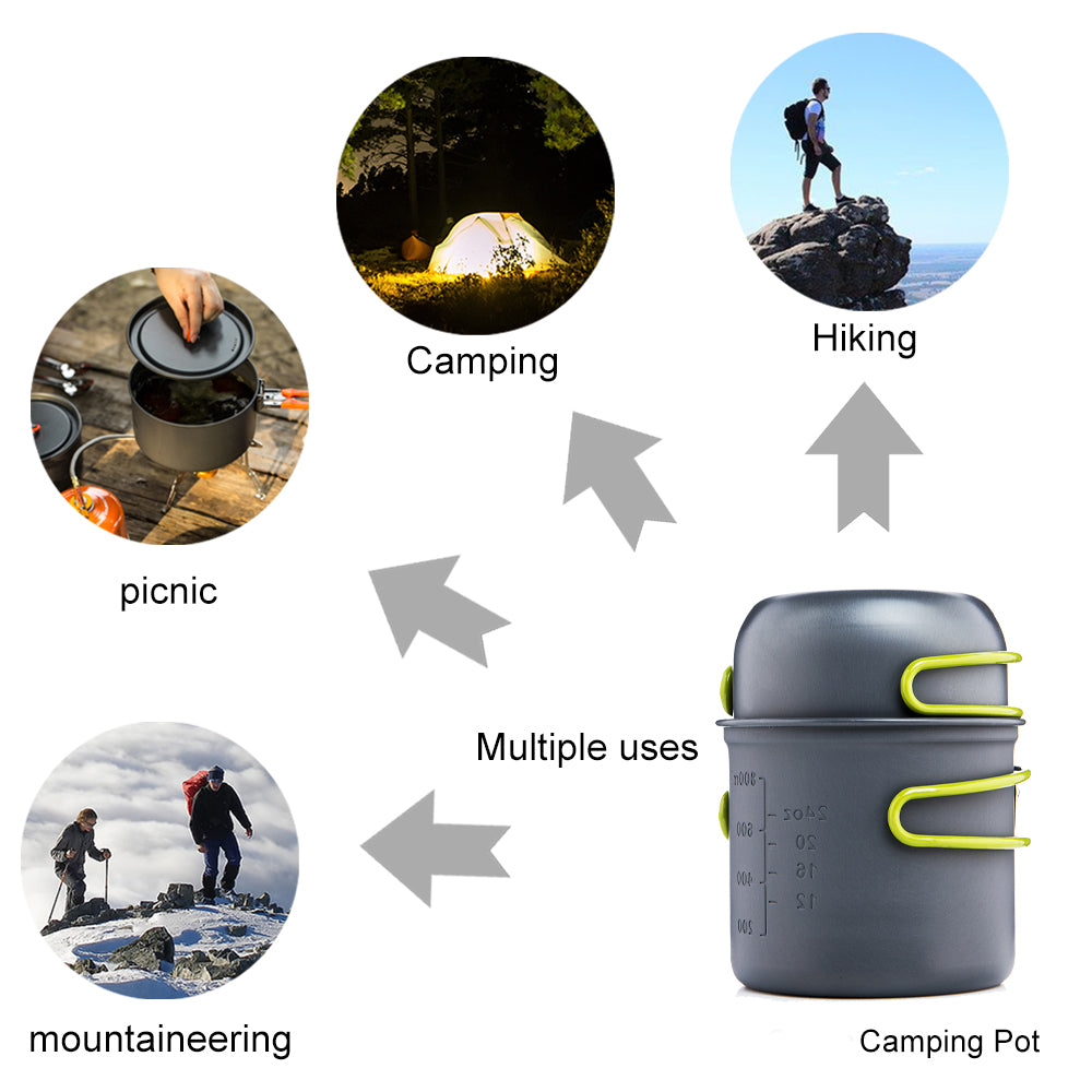 GUIRLA Outdoor Camping Tableware Kit