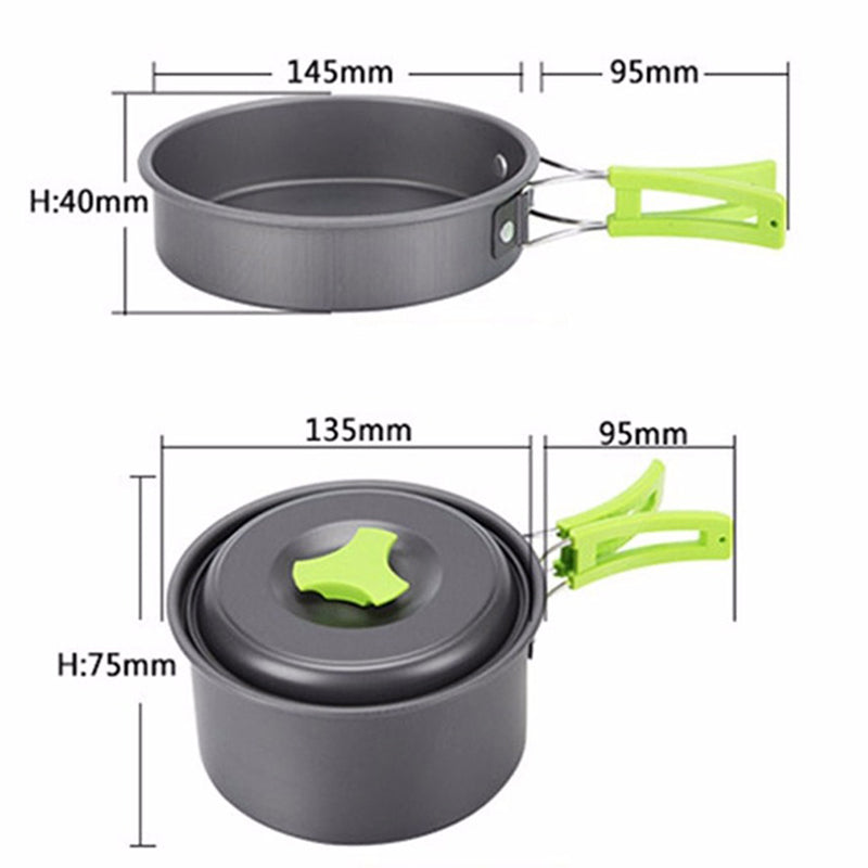 GUIRLA Outdoor Camping Tableware Kit