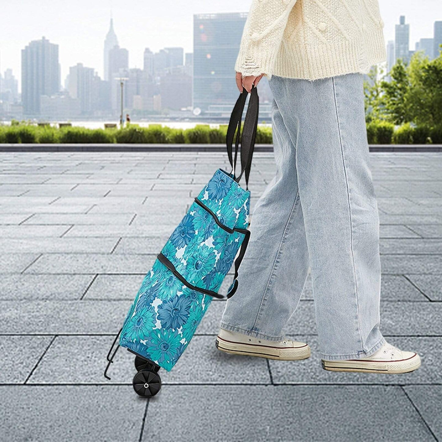 GUIRLA Shopping Tote with Wheels - GUIRLA